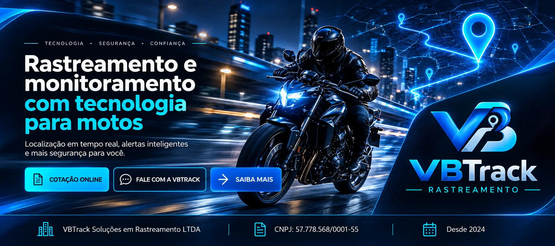 Campanha VBTrack — Rastreamento e monitoramento com tecnologia para motos